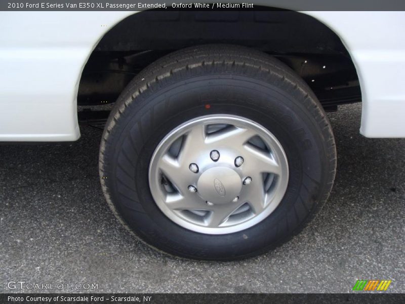 Oxford White / Medium Flint 2010 Ford E Series Van E350 XL Passenger Extended