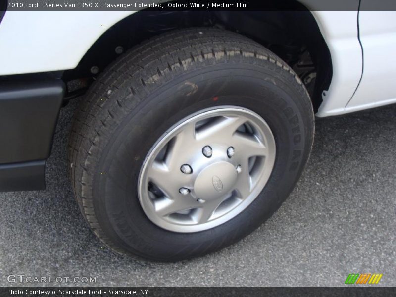 Oxford White / Medium Flint 2010 Ford E Series Van E350 XL Passenger Extended