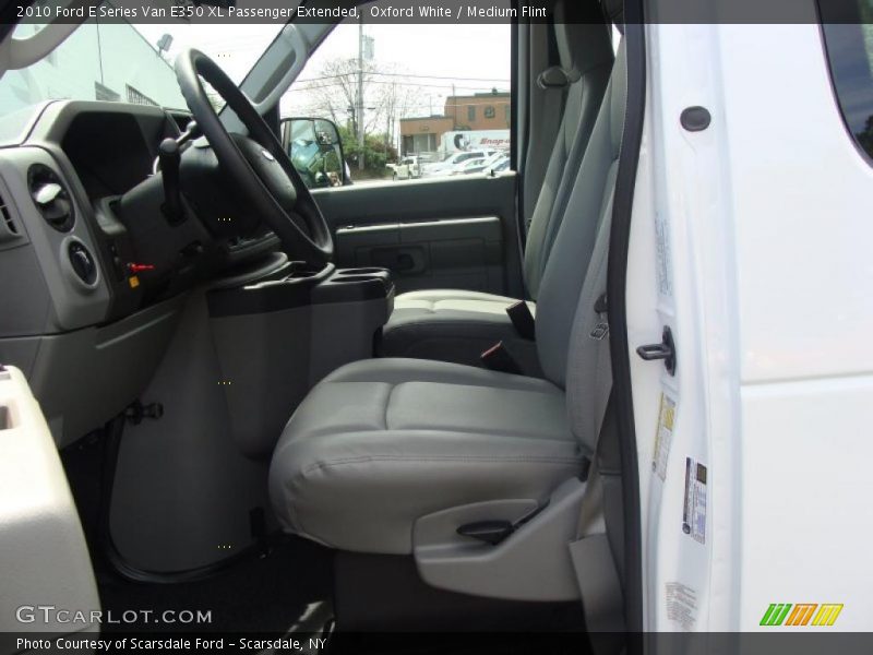 Oxford White / Medium Flint 2010 Ford E Series Van E350 XL Passenger Extended