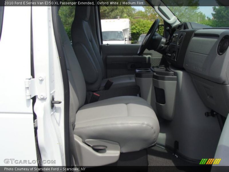 Oxford White / Medium Flint 2010 Ford E Series Van E350 XL Passenger Extended