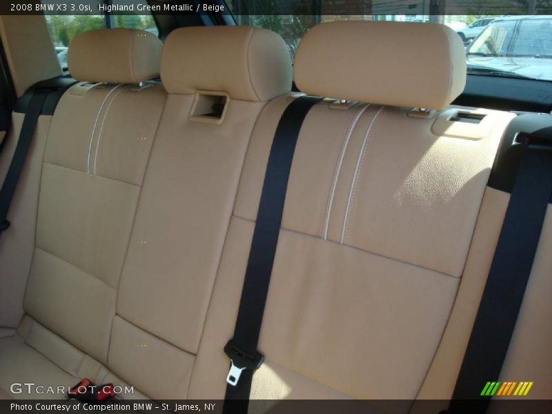Highland Green Metallic / Beige 2008 BMW X3 3.0si