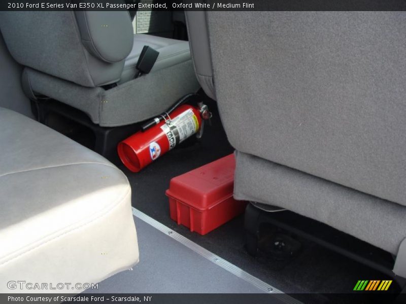 Oxford White / Medium Flint 2010 Ford E Series Van E350 XL Passenger Extended