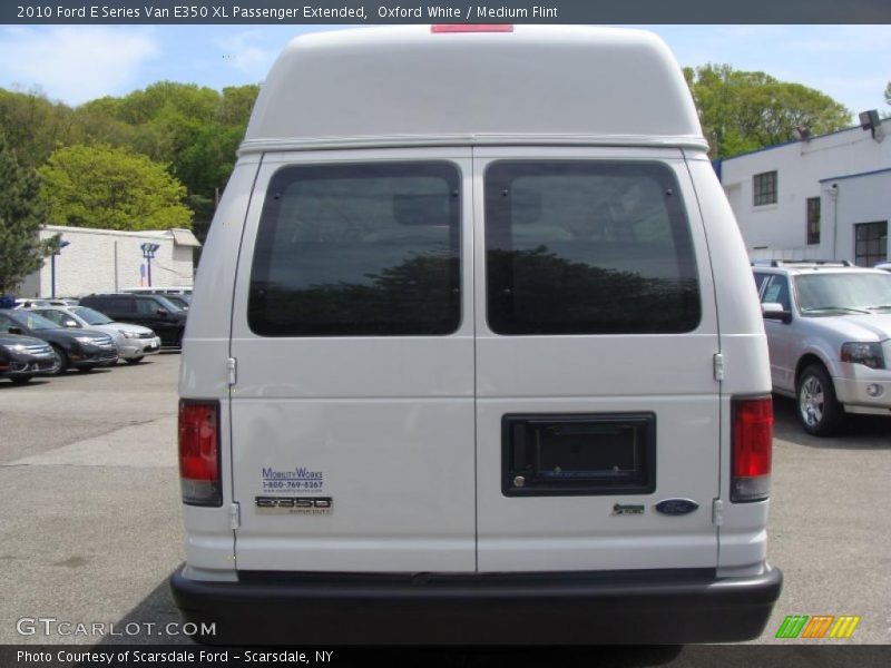 Oxford White / Medium Flint 2010 Ford E Series Van E350 XL Passenger Extended