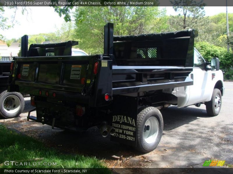 Oxford White / Medium Stone 2010 Ford F350 Super Duty XL Regular Cab 4x4 Chassis