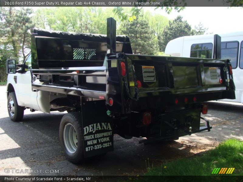 Oxford White / Medium Stone 2010 Ford F350 Super Duty XL Regular Cab 4x4 Chassis