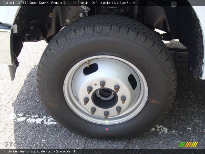 Oxford White / Medium Stone 2010 Ford F350 Super Duty XL Regular Cab 4x4 Chassis