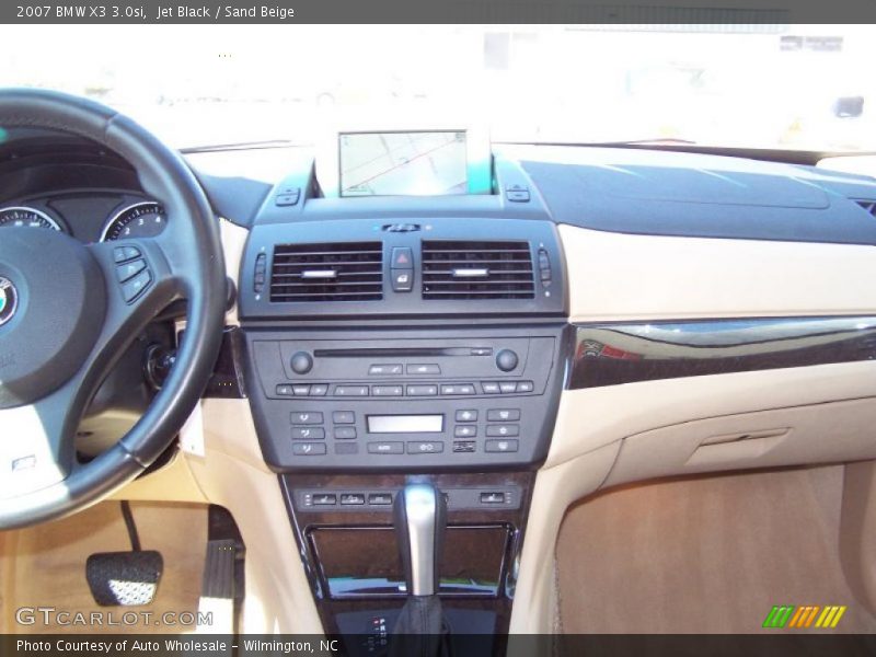 Jet Black / Sand Beige 2007 BMW X3 3.0si