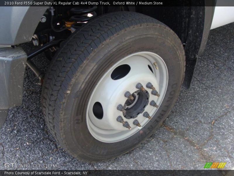 Oxford White / Medium Stone 2010 Ford F550 Super Duty XL Regular Cab 4x4 Dump Truck