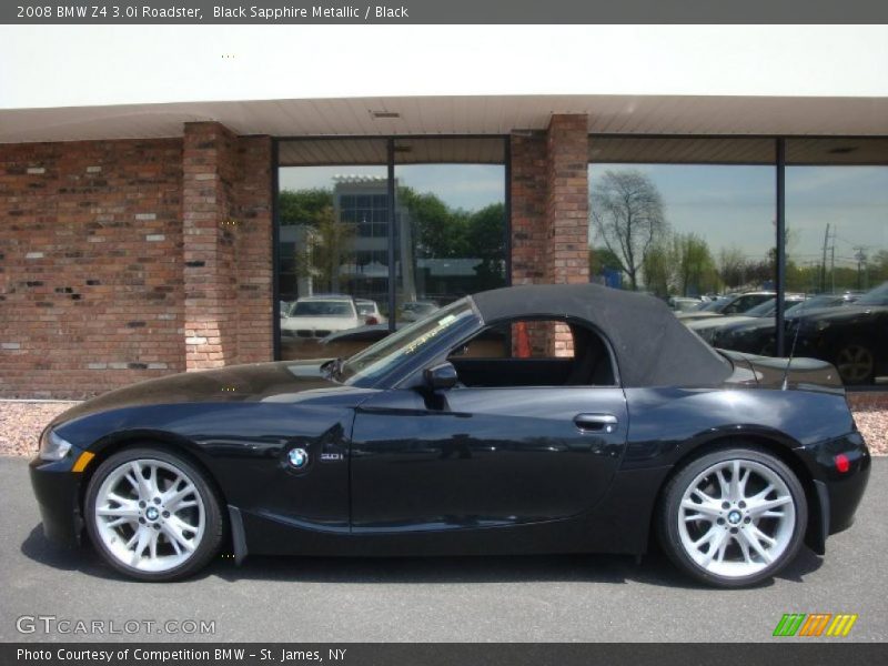 Black Sapphire Metallic / Black 2008 BMW Z4 3.0i Roadster