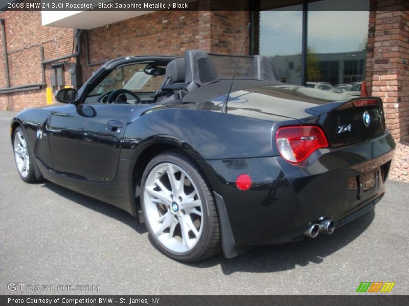Black Sapphire Metallic / Black 2008 BMW Z4 3.0i Roadster