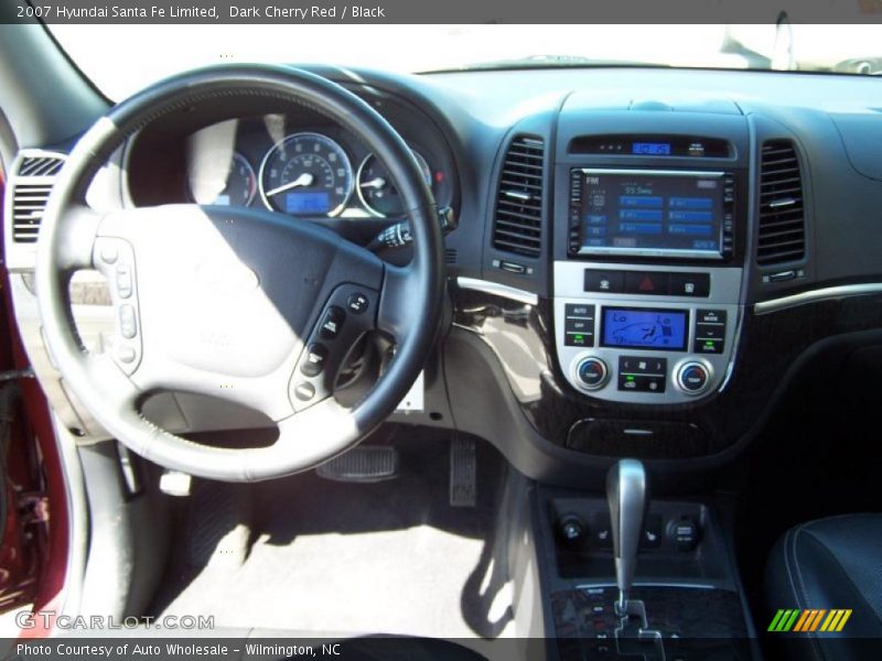 Dark Cherry Red / Black 2007 Hyundai Santa Fe Limited