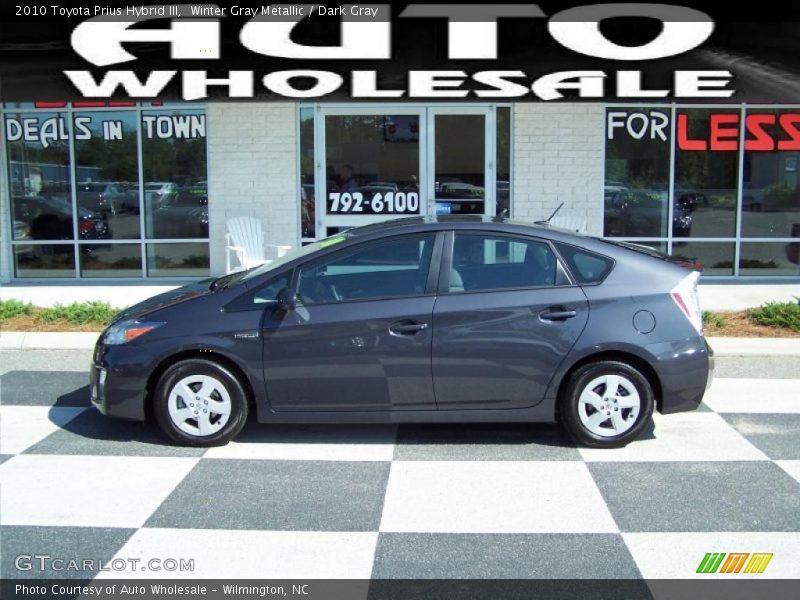 Winter Gray Metallic / Dark Gray 2010 Toyota Prius Hybrid III