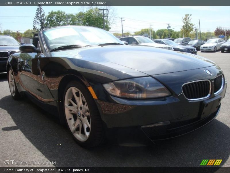 Black Sapphire Metallic / Black 2008 BMW Z4 3.0i Roadster