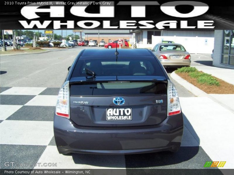 Winter Gray Metallic / Dark Gray 2010 Toyota Prius Hybrid III