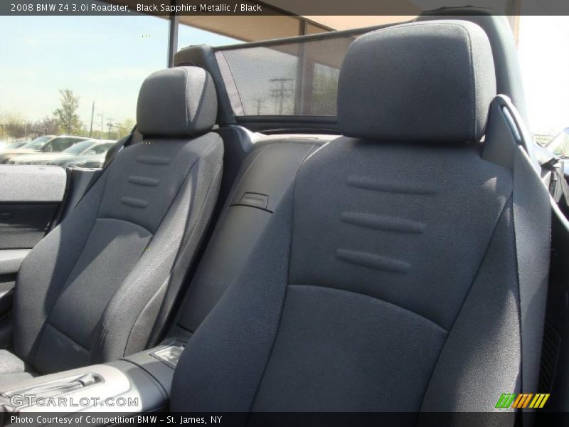 Black Sapphire Metallic / Black 2008 BMW Z4 3.0i Roadster