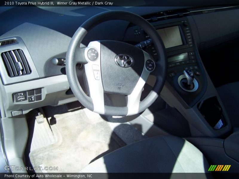 Winter Gray Metallic / Dark Gray 2010 Toyota Prius Hybrid III