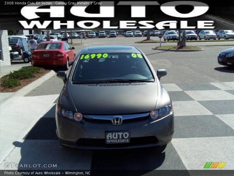 Galaxy Gray Metallic / Gray 2008 Honda Civic EX Sedan