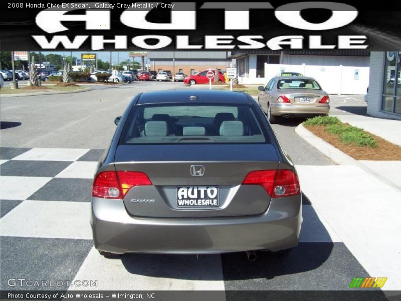 Galaxy Gray Metallic / Gray 2008 Honda Civic EX Sedan
