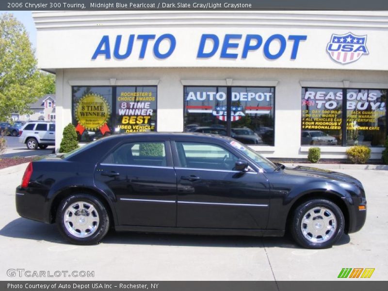 Midnight Blue Pearlcoat / Dark Slate Gray/Light Graystone 2006 Chrysler 300 Touring