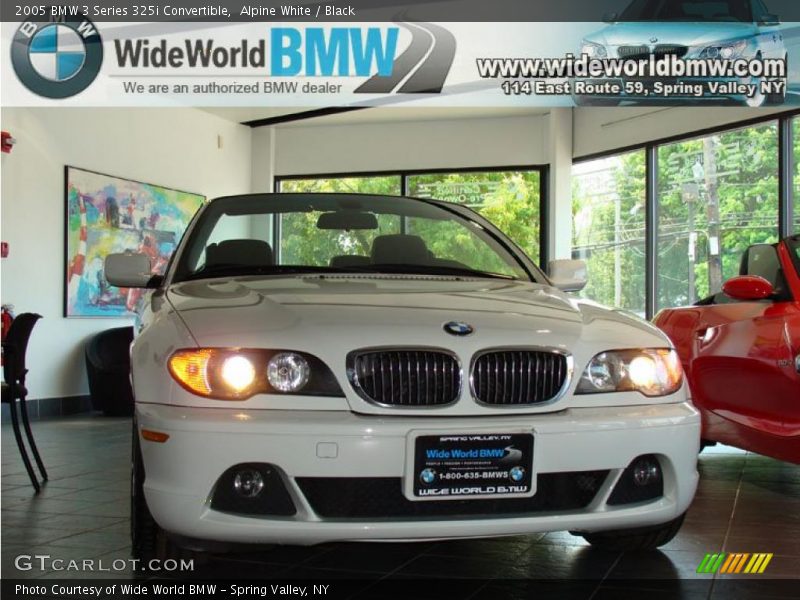 Alpine White / Black 2005 BMW 3 Series 325i Convertible
