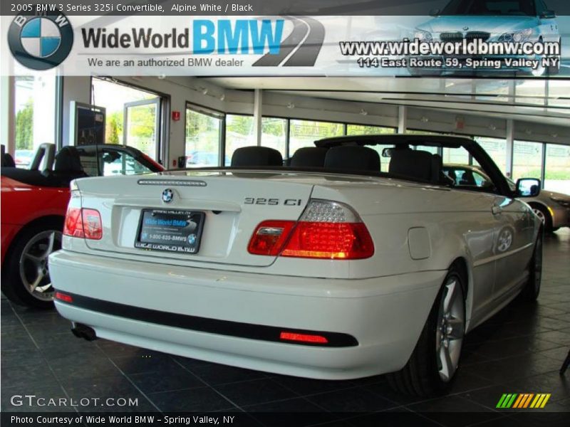 Alpine White / Black 2005 BMW 3 Series 325i Convertible