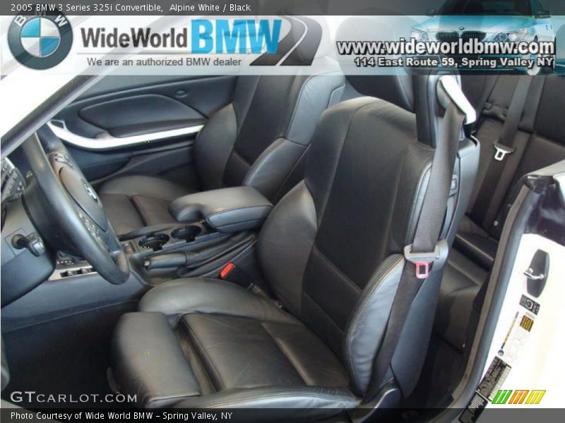 Alpine White / Black 2005 BMW 3 Series 325i Convertible