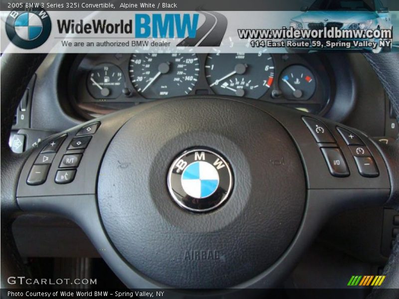 Alpine White / Black 2005 BMW 3 Series 325i Convertible