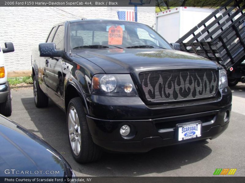 Black / Black 2006 Ford F150 Harley-Davidson SuperCab 4x4