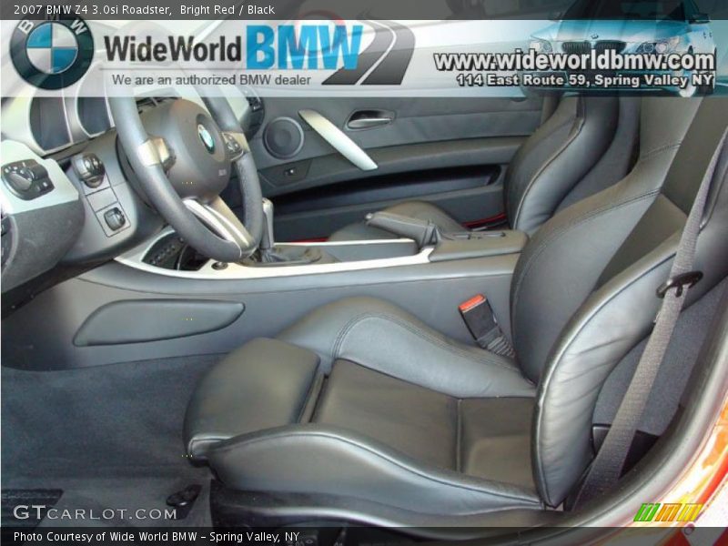Bright Red / Black 2007 BMW Z4 3.0si Roadster