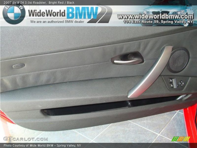 Bright Red / Black 2007 BMW Z4 3.0si Roadster