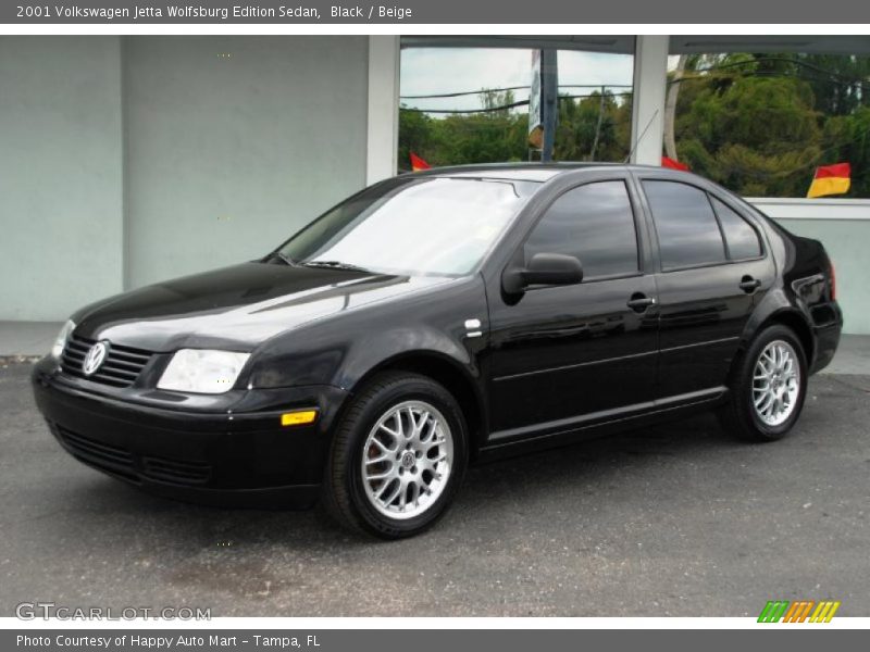 Black / Beige 2001 Volkswagen Jetta Wolfsburg Edition Sedan