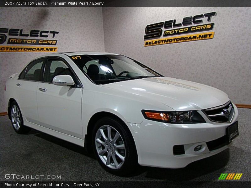 Premium White Pearl / Ebony 2007 Acura TSX Sedan