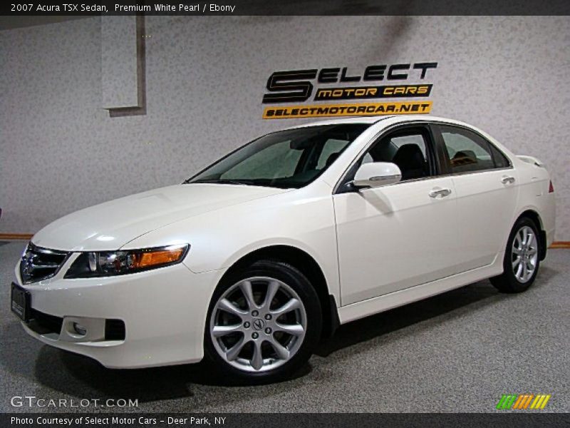 Premium White Pearl / Ebony 2007 Acura TSX Sedan
