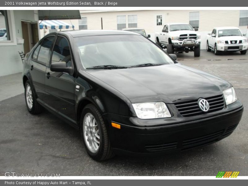 Black / Beige 2001 Volkswagen Jetta Wolfsburg Edition Sedan