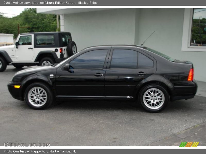 Black / Beige 2001 Volkswagen Jetta Wolfsburg Edition Sedan