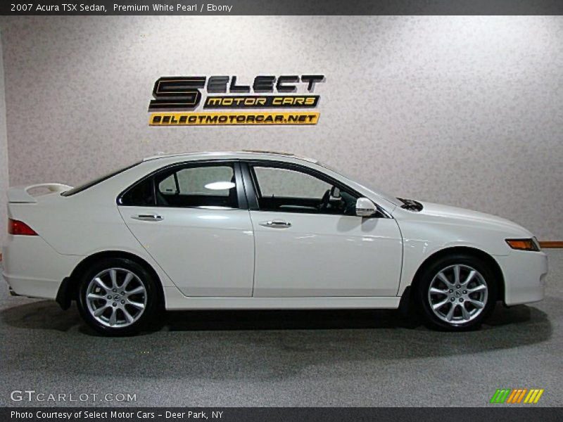 Premium White Pearl / Ebony 2007 Acura TSX Sedan