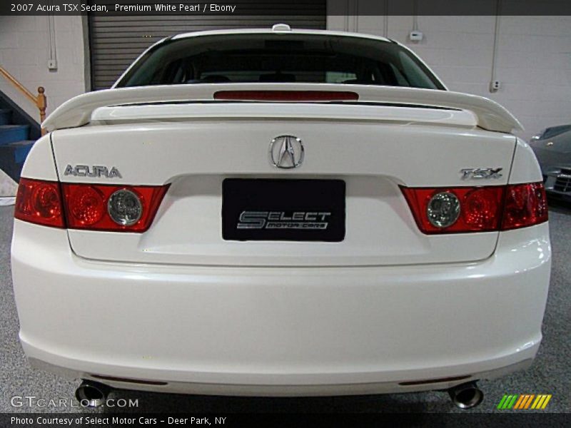 Premium White Pearl / Ebony 2007 Acura TSX Sedan