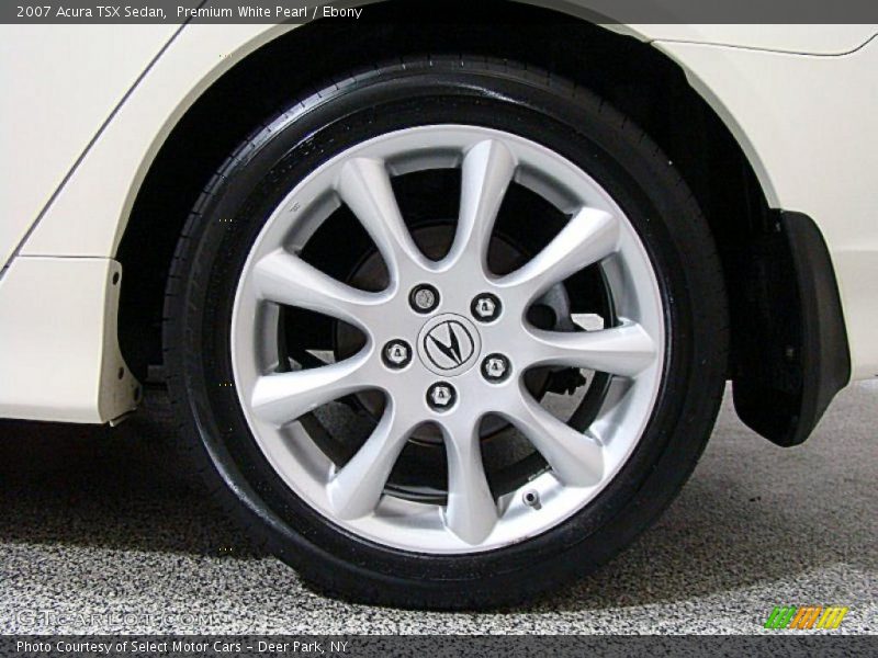 Premium White Pearl / Ebony 2007 Acura TSX Sedan
