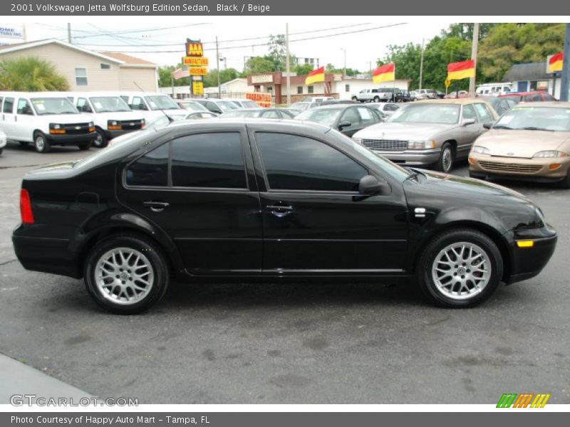 Black / Beige 2001 Volkswagen Jetta Wolfsburg Edition Sedan