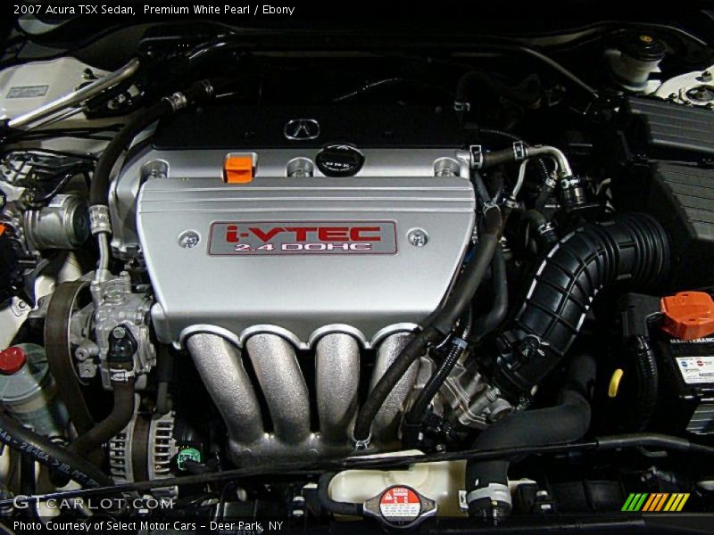 Premium White Pearl / Ebony 2007 Acura TSX Sedan
