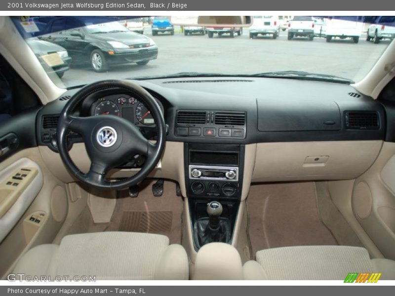 Black / Beige 2001 Volkswagen Jetta Wolfsburg Edition Sedan