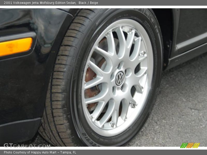 Black / Beige 2001 Volkswagen Jetta Wolfsburg Edition Sedan