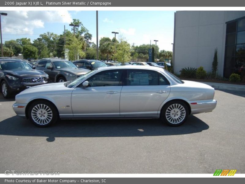 Platinum Silver Metallic / Champagne 2006 Jaguar XJ XJ8 L