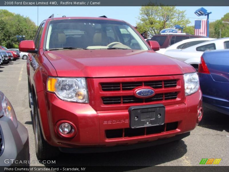Redfire Metallic / Camel 2008 Ford Escape Limited 4WD