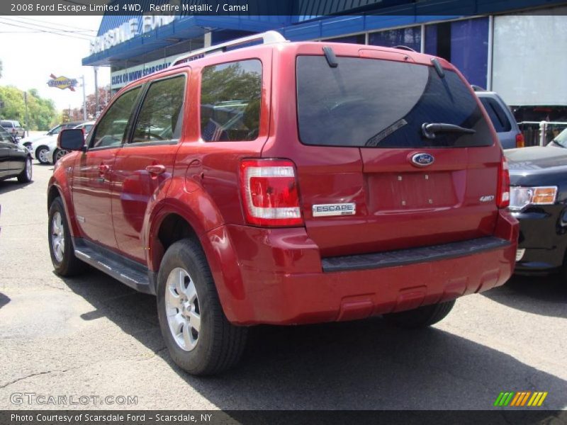 Redfire Metallic / Camel 2008 Ford Escape Limited 4WD