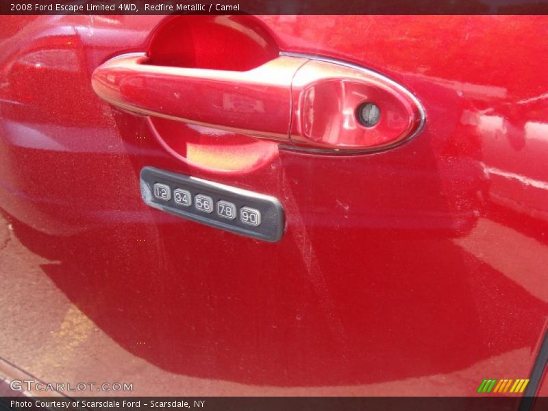 Redfire Metallic / Camel 2008 Ford Escape Limited 4WD