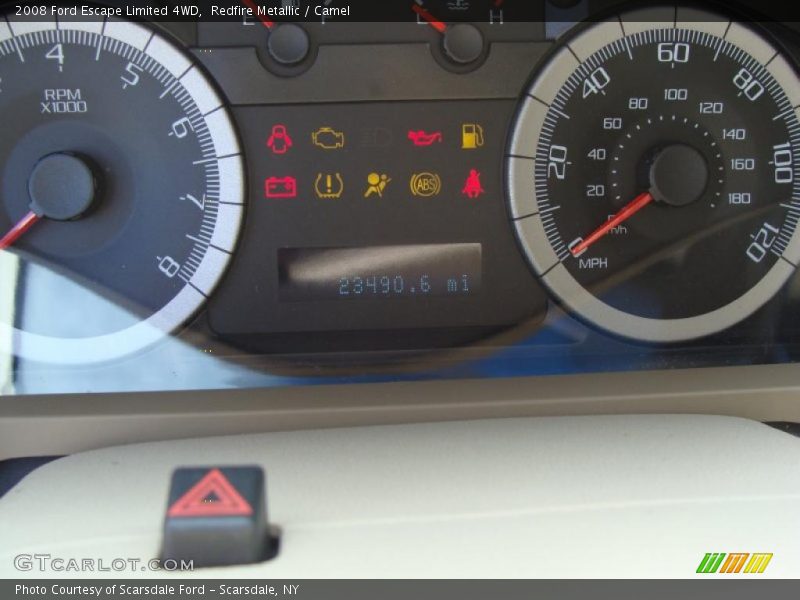 Redfire Metallic / Camel 2008 Ford Escape Limited 4WD