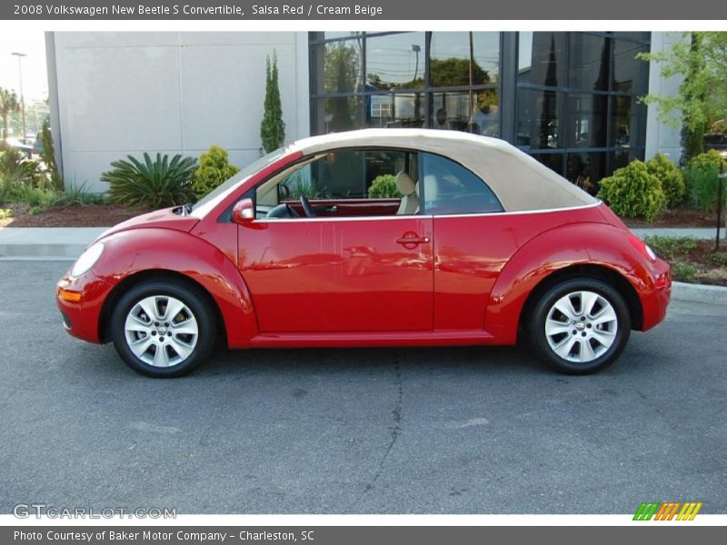 Salsa Red / Cream Beige 2008 Volkswagen New Beetle S Convertible