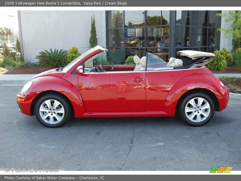 Salsa Red / Cream Beige 2008 Volkswagen New Beetle S Convertible