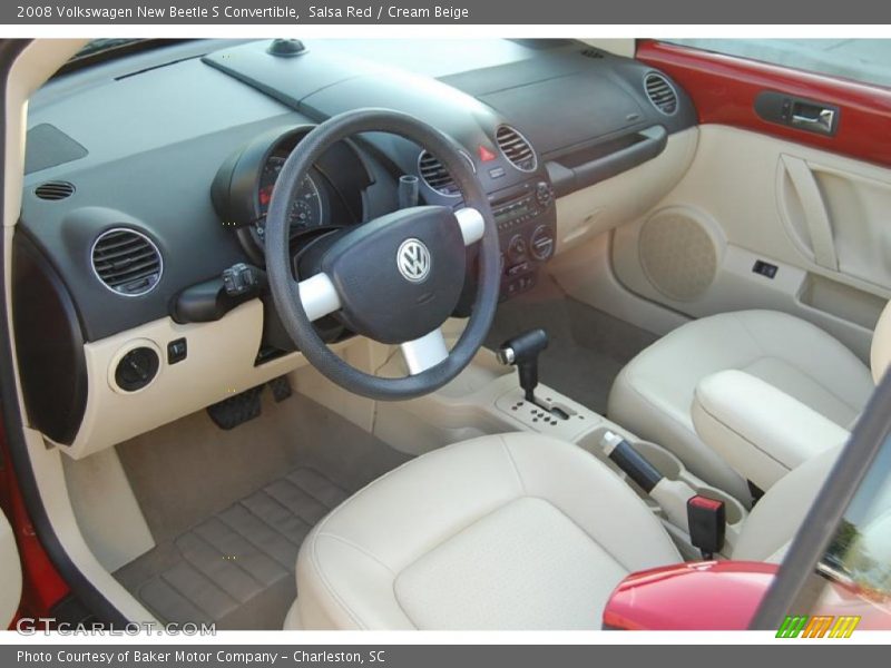 Salsa Red / Cream Beige 2008 Volkswagen New Beetle S Convertible